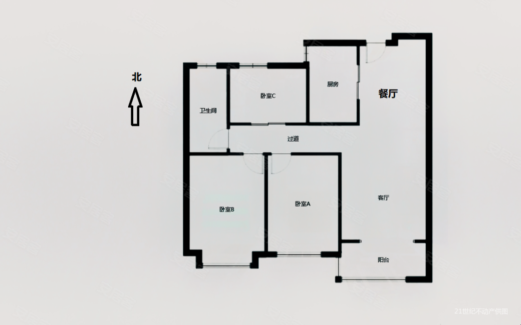 二十里铺 融创裕华壹号 3室2厅