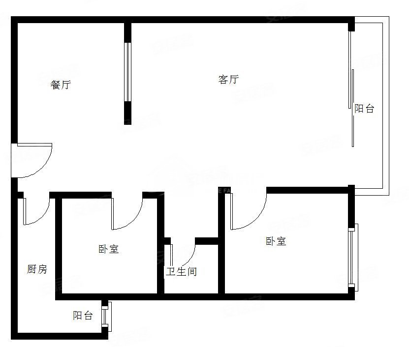 天怡园2室2厅1卫95㎡南北38.8万