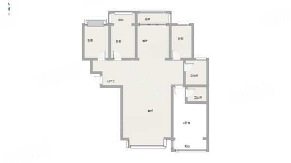 秀水苑4室2厅2卫180㎡南北164万