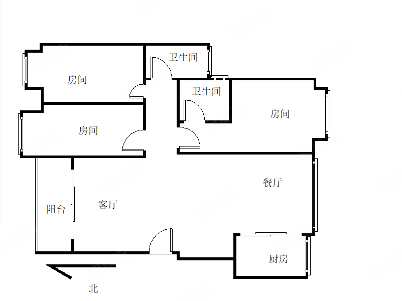 忠信桃源居西区3室2厅2卫129㎡南北110万