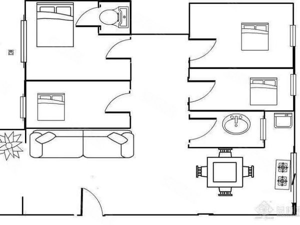 昆明官渡国贸中心银海雅苑官渡广场旁三房两厅一厨两卫  周边配套成熟