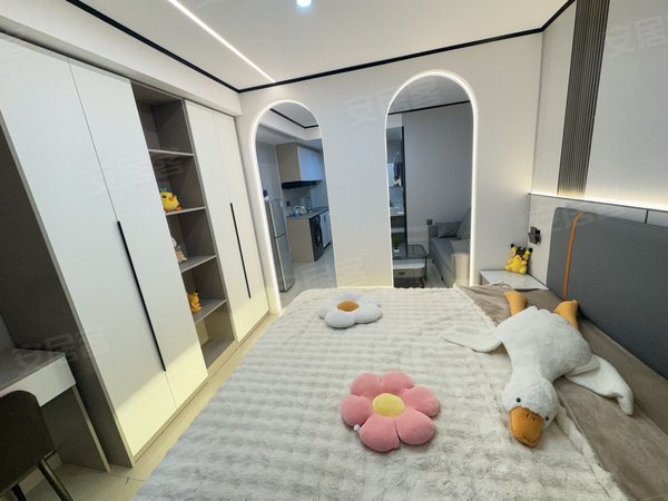 金华东阳东阳江北金家小区899起租总部附近 全屋智能带投影 电梯好停车 随时看房出租房源真实图片