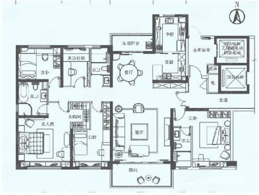 科慧花园4室2厅2卫116.23㎡南北175万