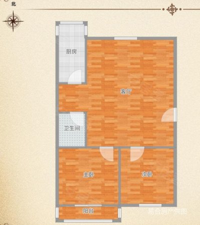 郝庄家园(东区)2室1厅1卫78.05㎡南北180万