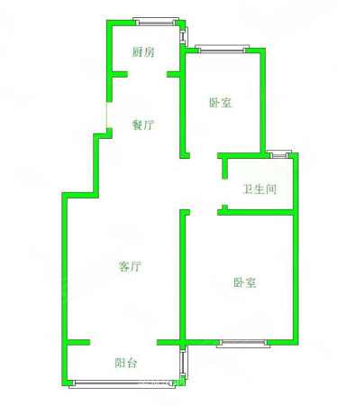 中央华庭2室1厅1卫83㎡南北39.8万