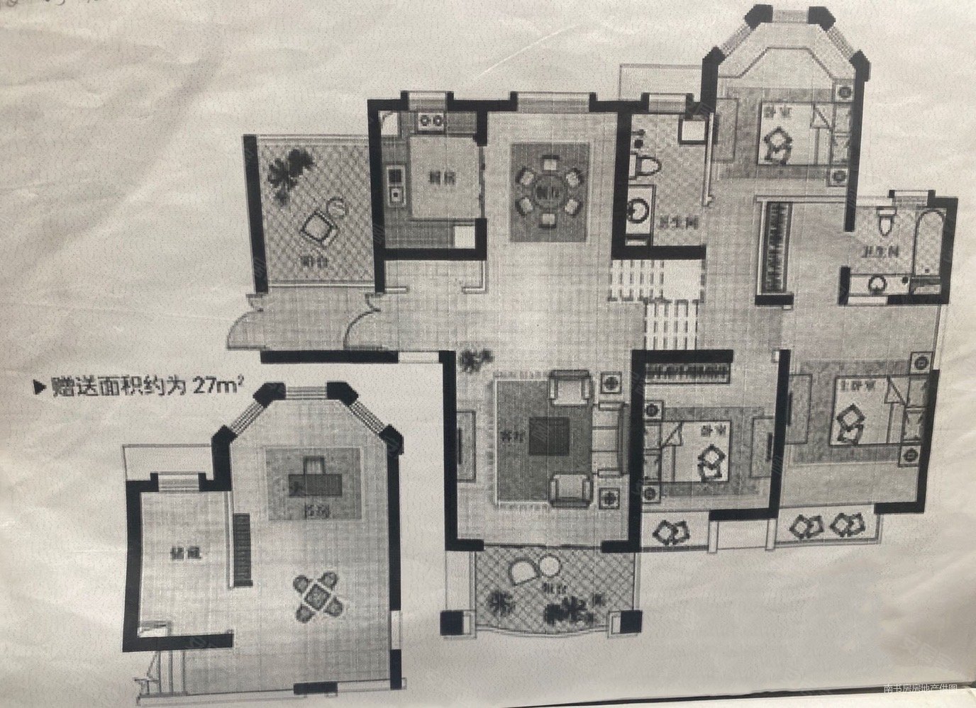 中南世纪城140平错层挑高客厅4房3卫仅269万