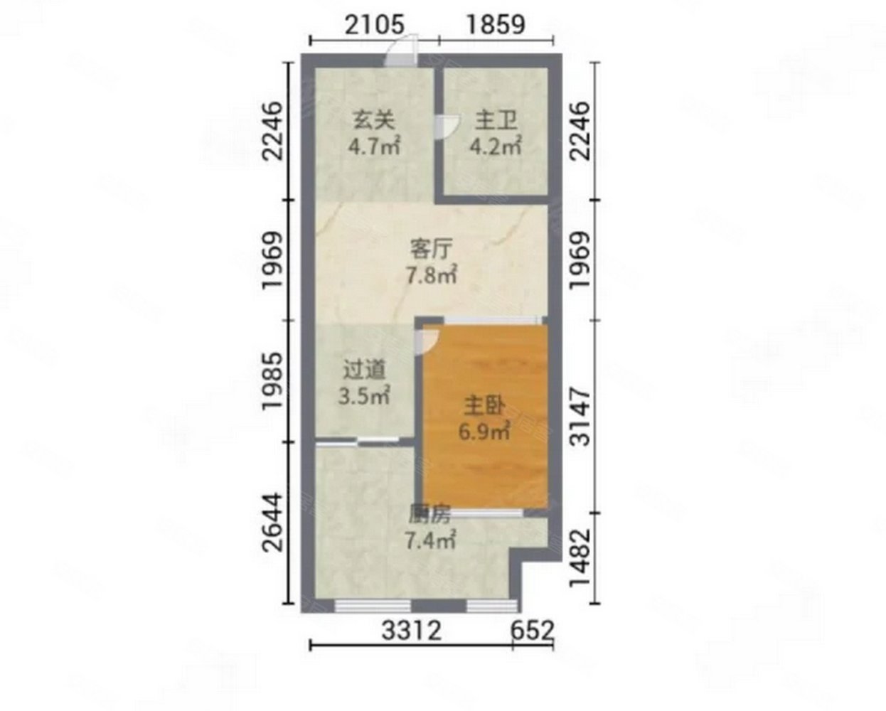 联发瞰青紧邻轻轨站单间配套精装
