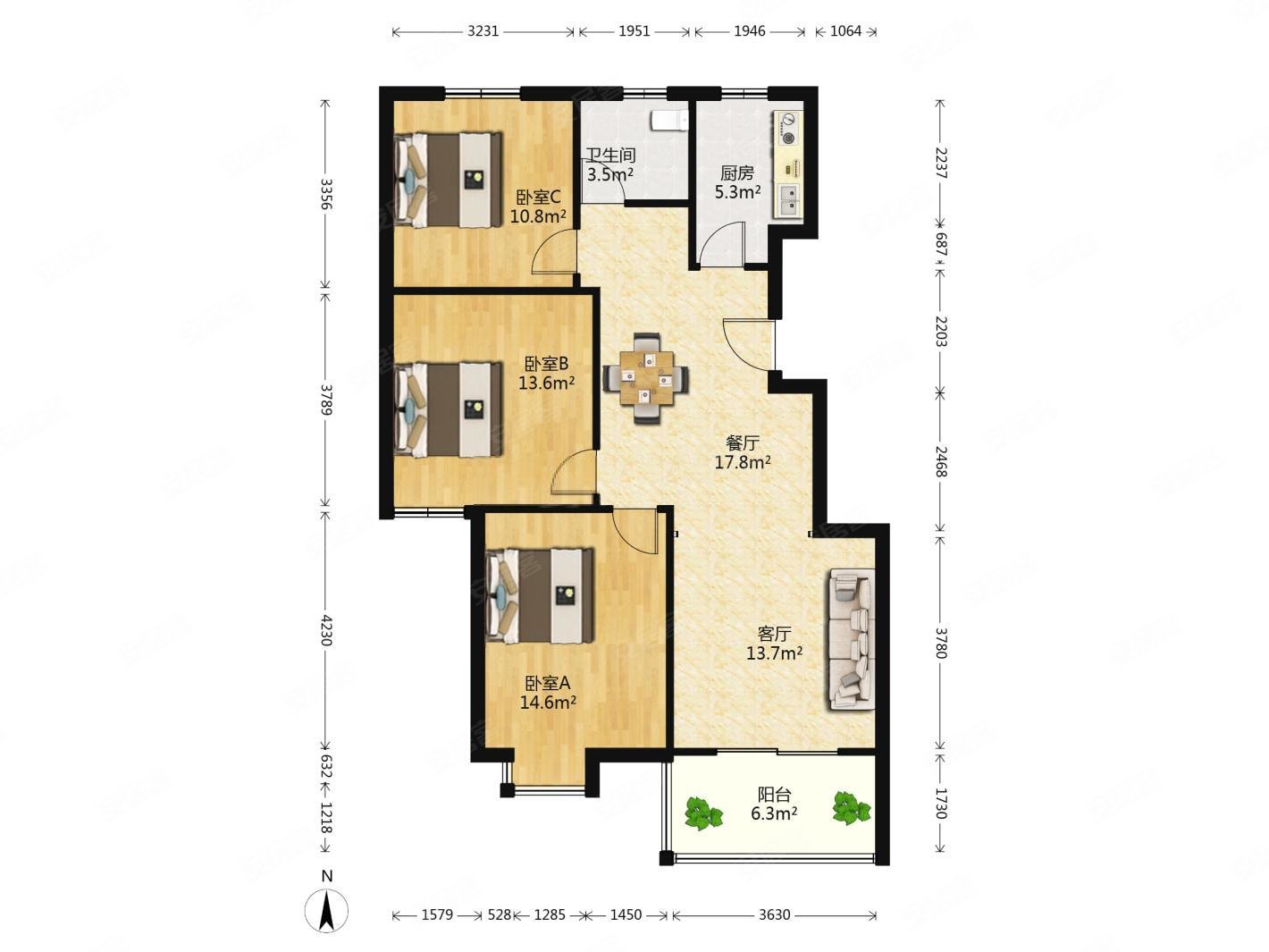 七彩星城带电梯商业配套成熟近医院近地铁精装修