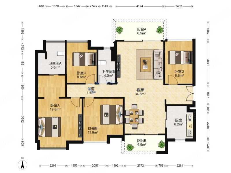 价格你定 多少你定 时代领峰 高端小区  可拎包入住