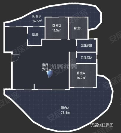 南湖里翡翠湾6室2厅3卫353㎡东400万