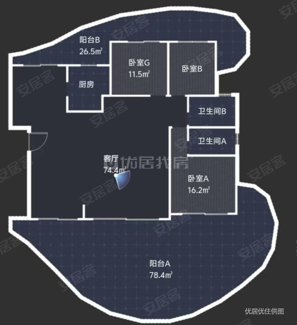 南湖里翡翠湾6室2厅3卫353㎡东400万