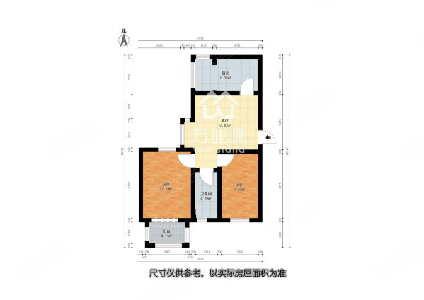 新馨家园(滨海)2室1厅1卫77.33㎡西南84万