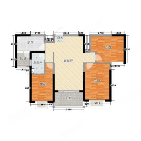 广瑞公寓3室2厅2卫145㎡南北60万