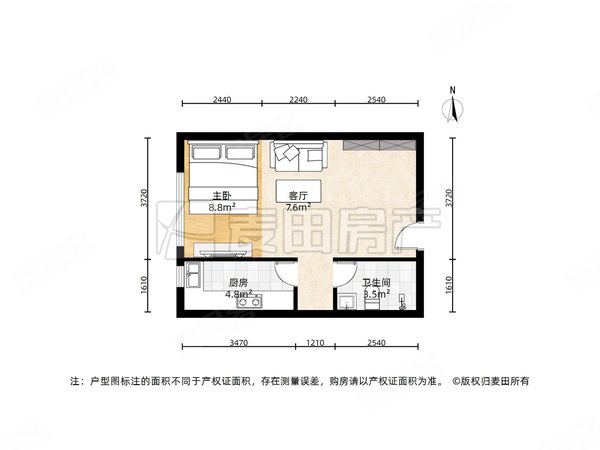 【多图】公园悦府(一区),回龙观租房,1室1厅 公园悦府(一区),昌平租房