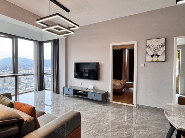 金华东阳横店山顶壹号星巢公寓(公寓住宅)山顶一号2房，180度落地采光，房源，随时看房，采光出租房源真实图片