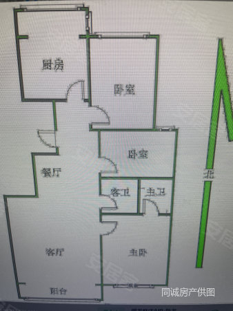 红源鼎山国际1室1厅1卫125㎡南北70万