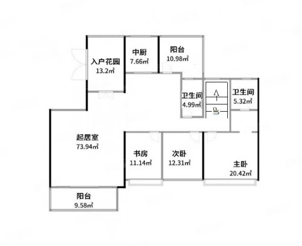 合正上东国际(南区)5室2厅3卫256.94㎡东南798万