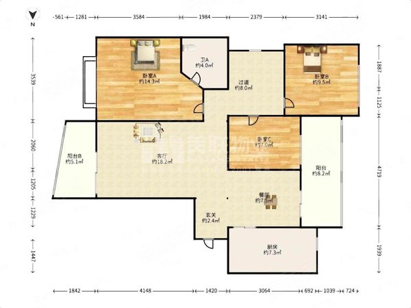 【多图】皇御苑(三期),皇岗租房,皇御苑c区a地块 106.