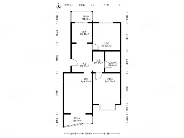 双阳南区4室2厅13878平米