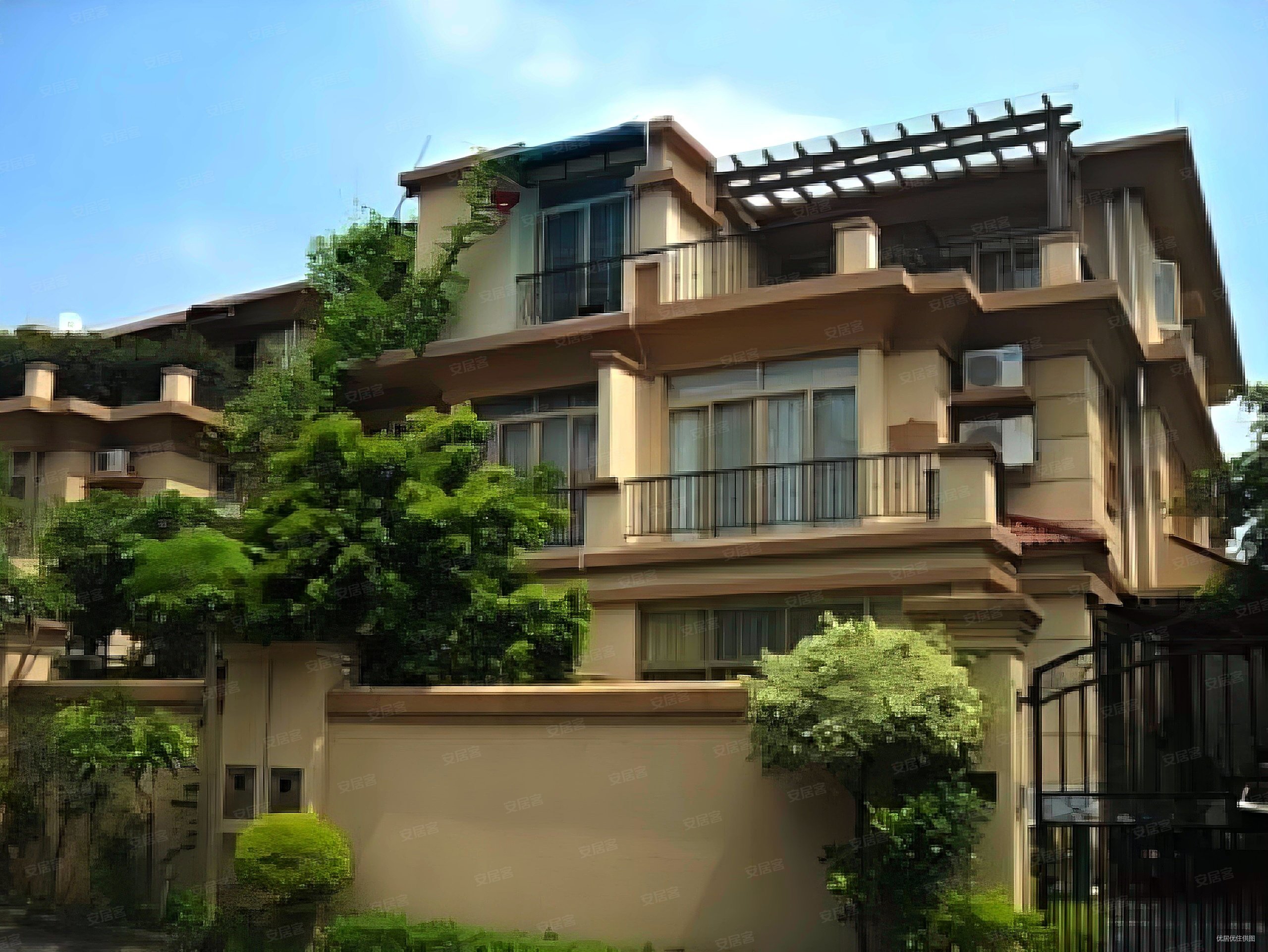 广州雅居乐花园雅湖居别墅看楼方便南北对流