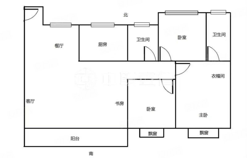 建发央誉4室2厅2卫141.28㎡南北254万