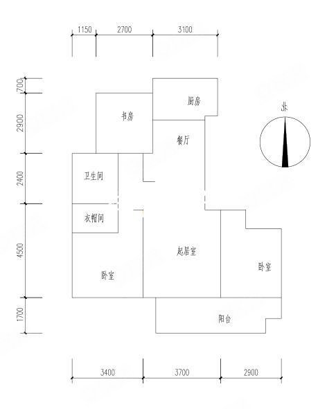 吾悦华府一期南湖校小对面3室飞机户型免增值税有钥匙