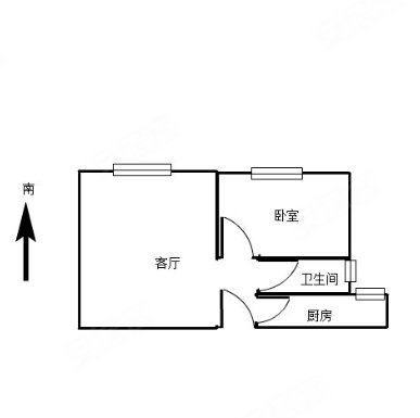天津北辰佳荣里街瑞枫家园瑞枫家园 1室1厅1卫  电梯房 61平米出租