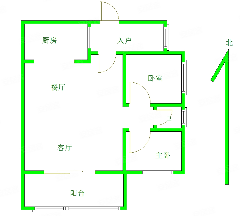 万腾御景城3室2厅1卫96㎡南54万