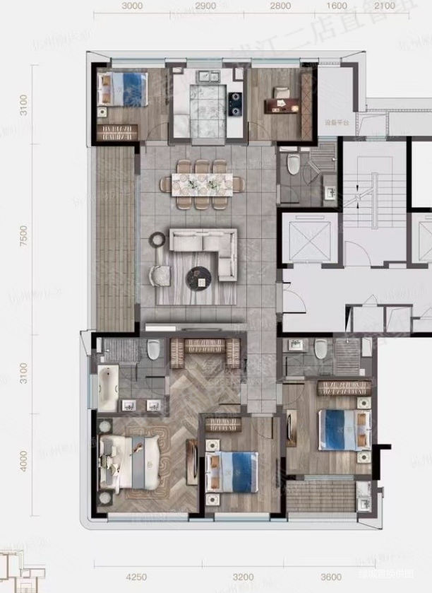 k11杭源御潮府,全新五房改善户型,满二 ,诚售,看房方便,杭源御潮府