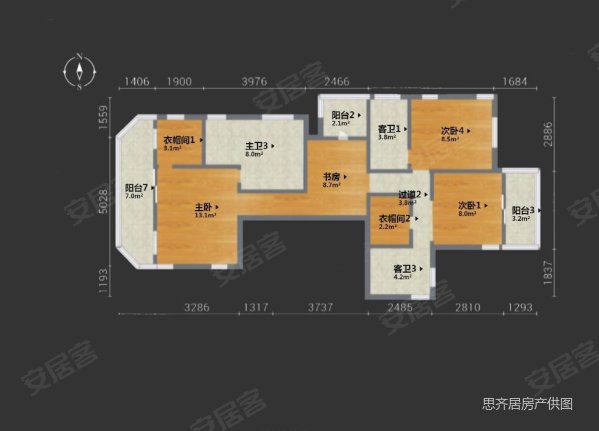 庆隆南山高尔夫国际社区柏翠庄5室2厅6卫395㎡东北498万