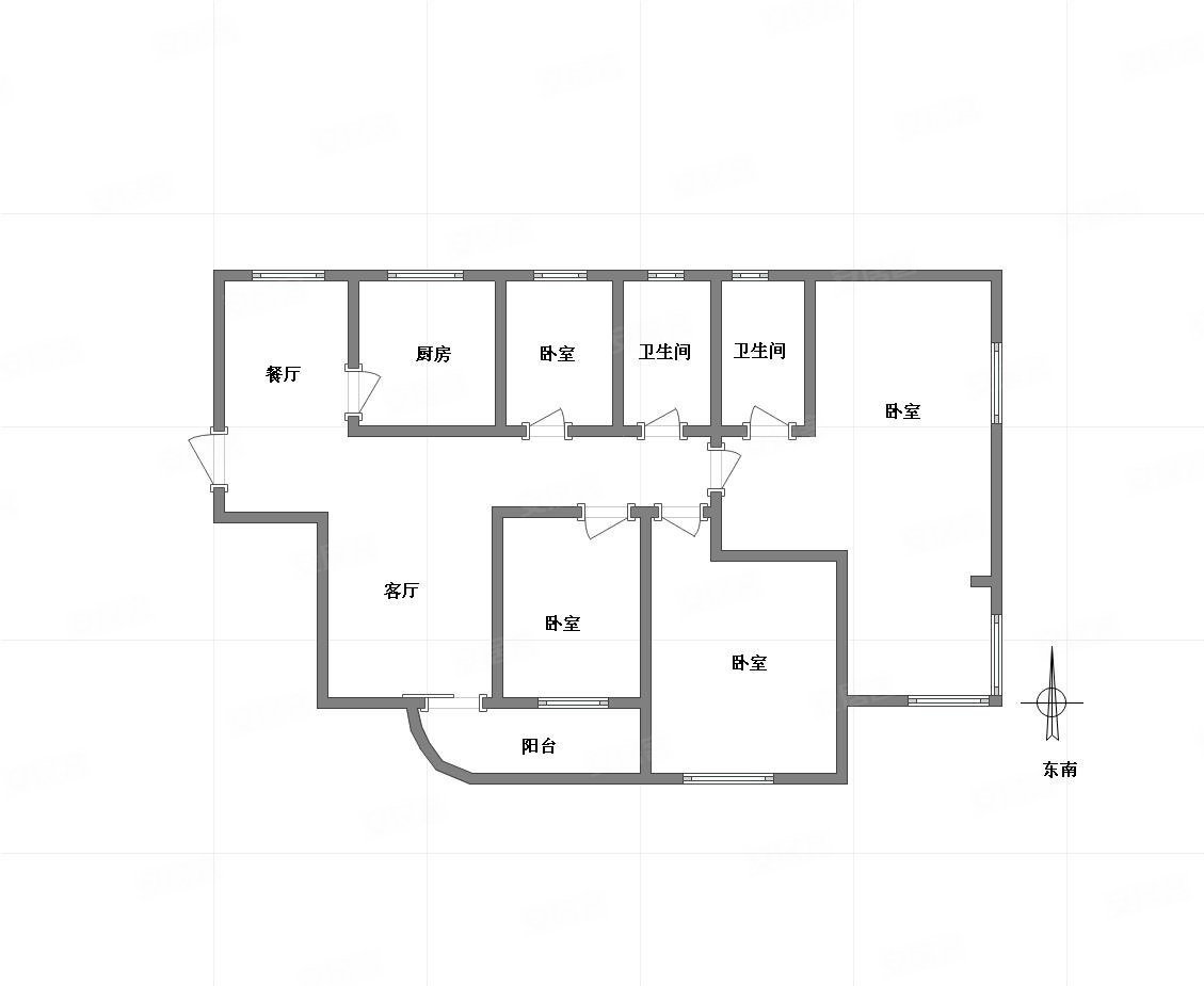 加州花园小区4室2厅2卫153.79㎡南北138万