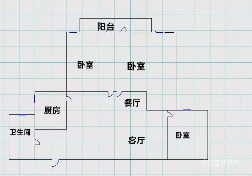 东方明珠3室2厅1卫100.52㎡南北145万