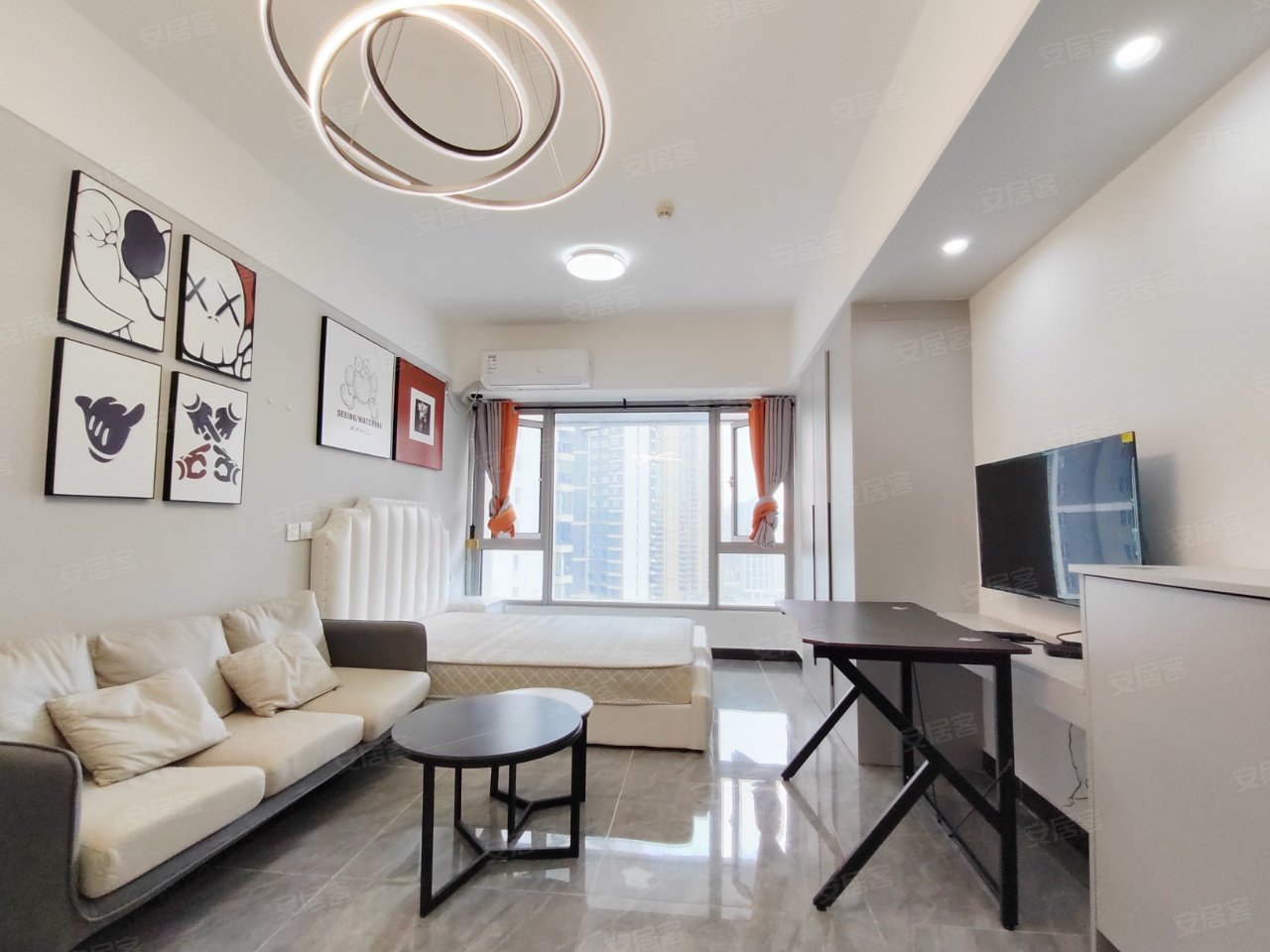 奶油风 保利天禧 六沟垅 橘子洲押一付一拎包入住