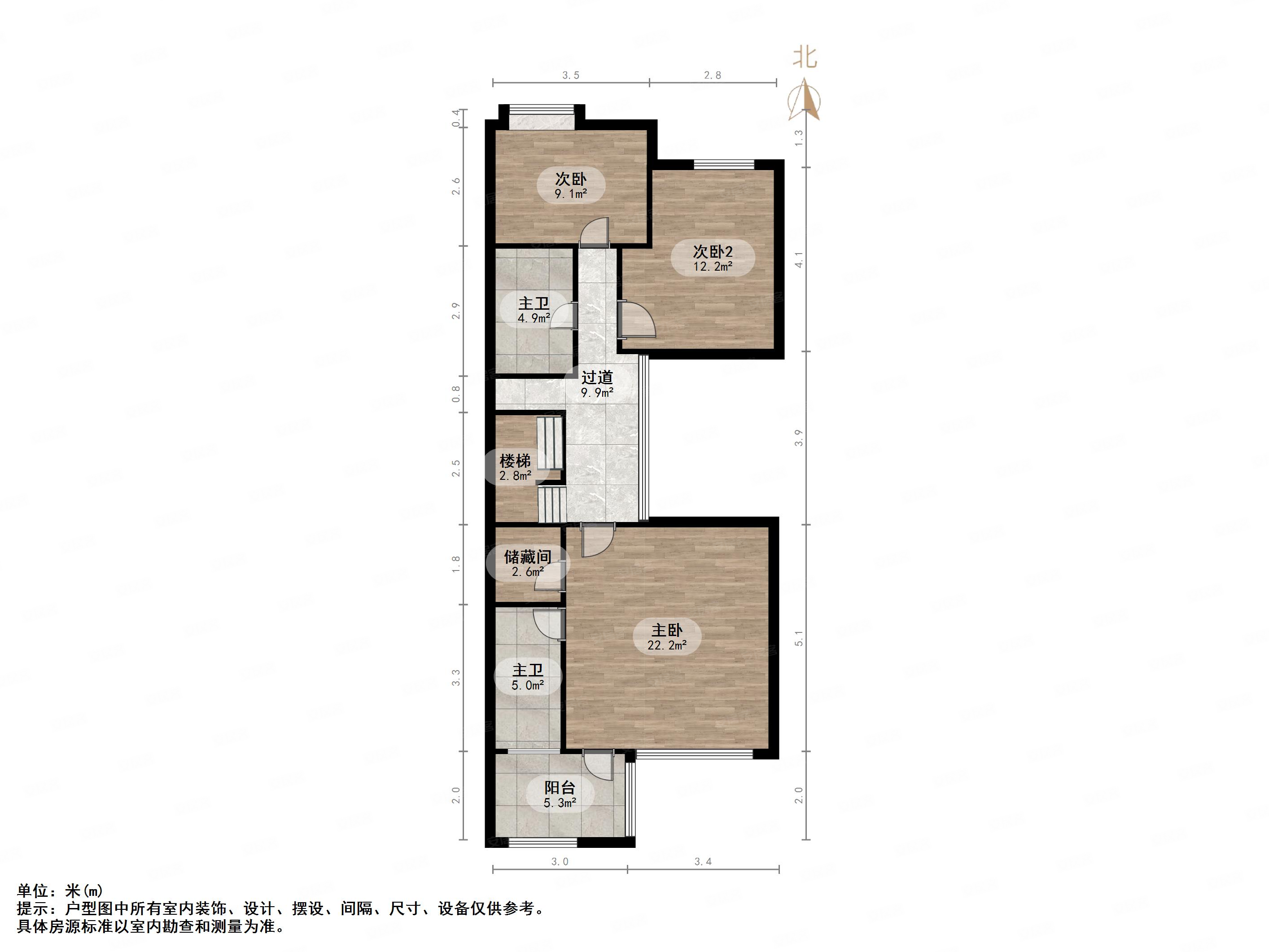 他山花园5室3厅3卫287㎡南北710万