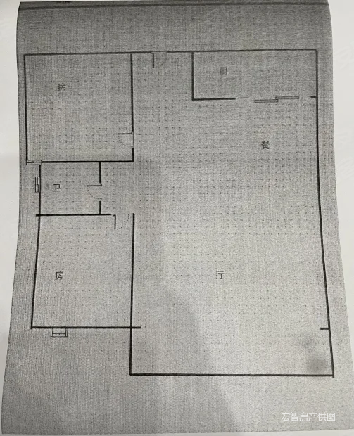 长鸿小区2室2厅1卫65.37㎡南北30万