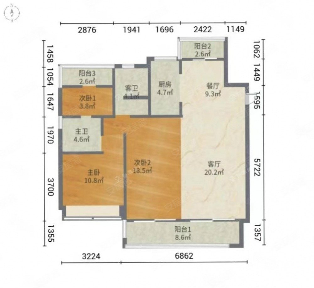 琥珀御宾府纯人车分离有电梯次新小区近地铁双卫