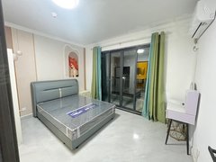 学林雅苑 郁金蓝湾酒店式公寓 可短租 押一付一实拍大阳台