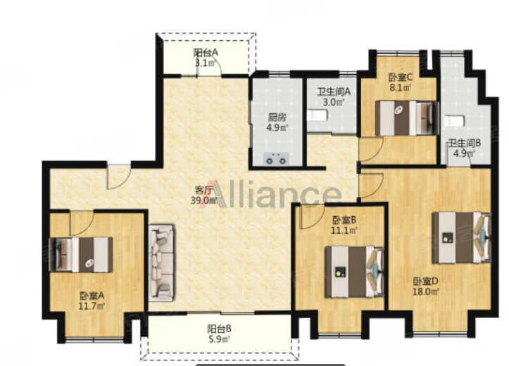 碧桂园凤凰湾 10个就可入住大四房独门独户 精装老证好楼层