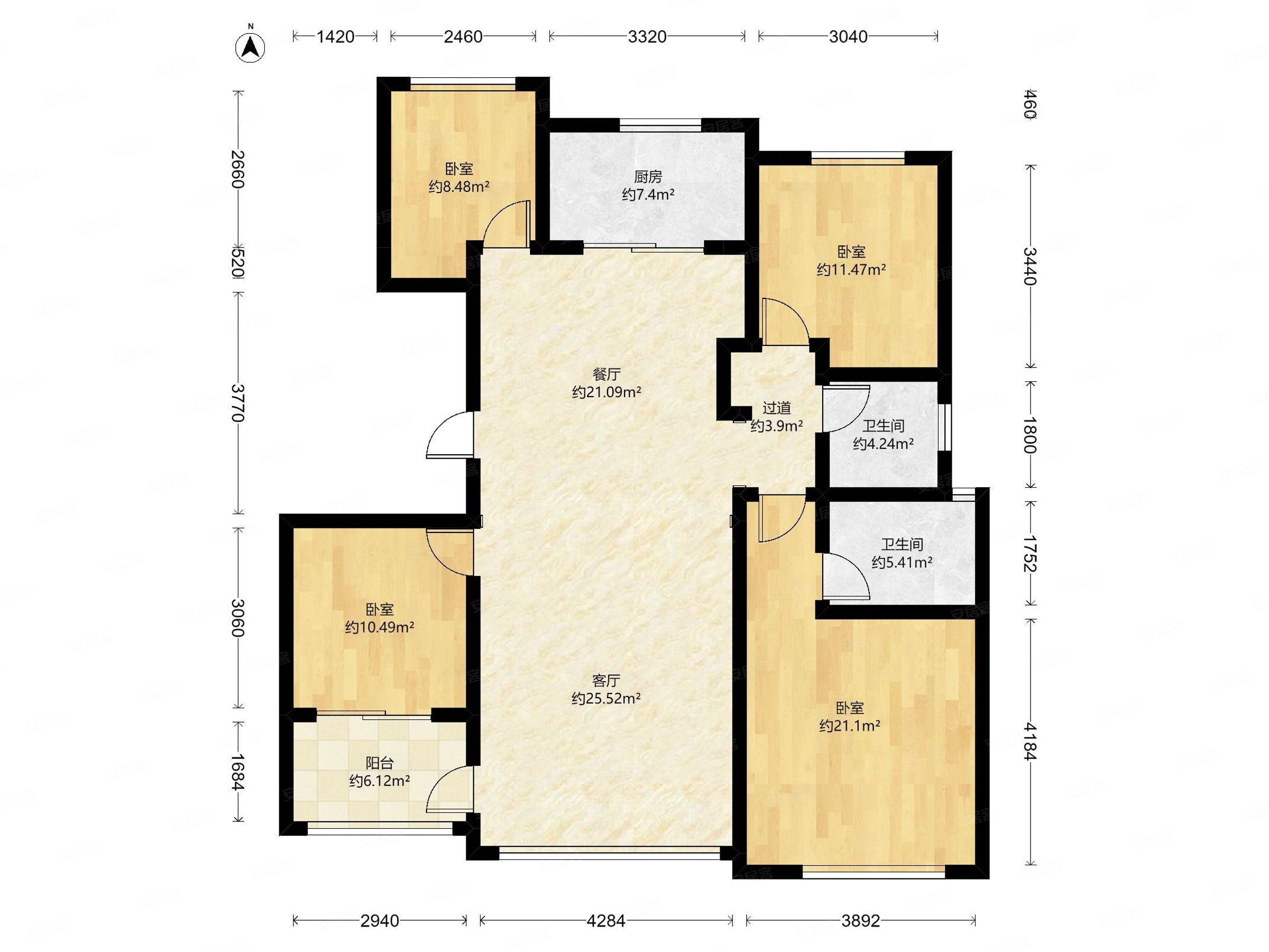洋房洋房中间楼层四叶草户型满五年全网比价懂的来