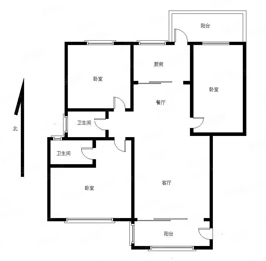 水岸华庭3室2厅2卫119.22㎡南北258万