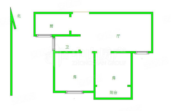 鑫龙佳苑2室2厅1卫74㎡南北113万