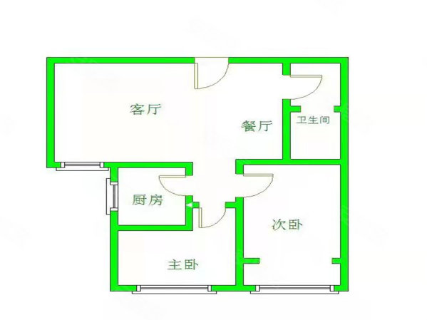 在水一方(A区)2室2厅1卫74㎡南79.8万