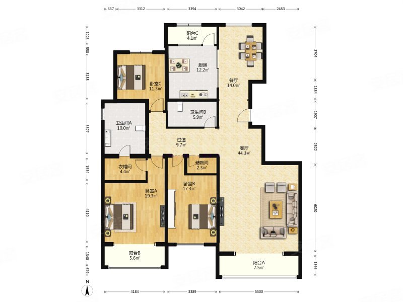 泛海租售中心镛金05房源全