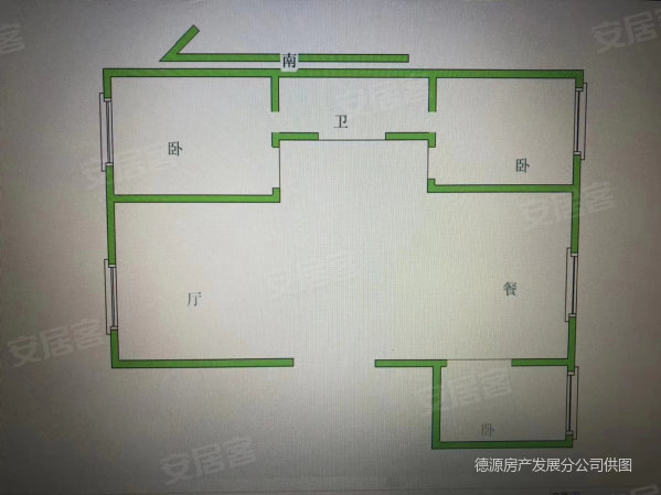 恒升美邑2室1厅1卫91㎡南北65万