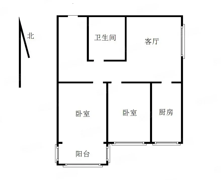 华阳风景2室2厅1卫81㎡东南45.8万