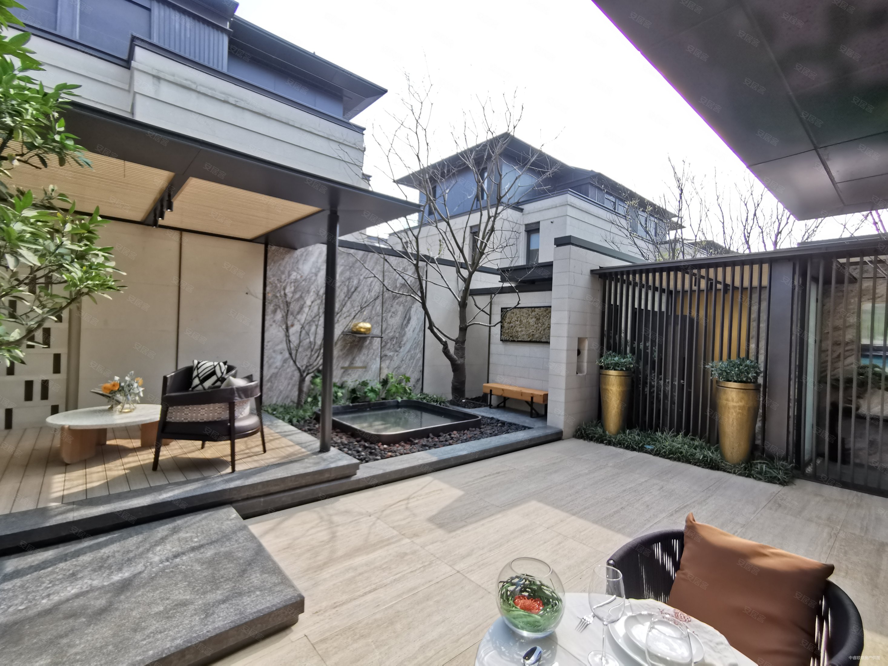 网红别墅群 九月森林 新中式双拼别墅 150平米大花园双车库,九月森林