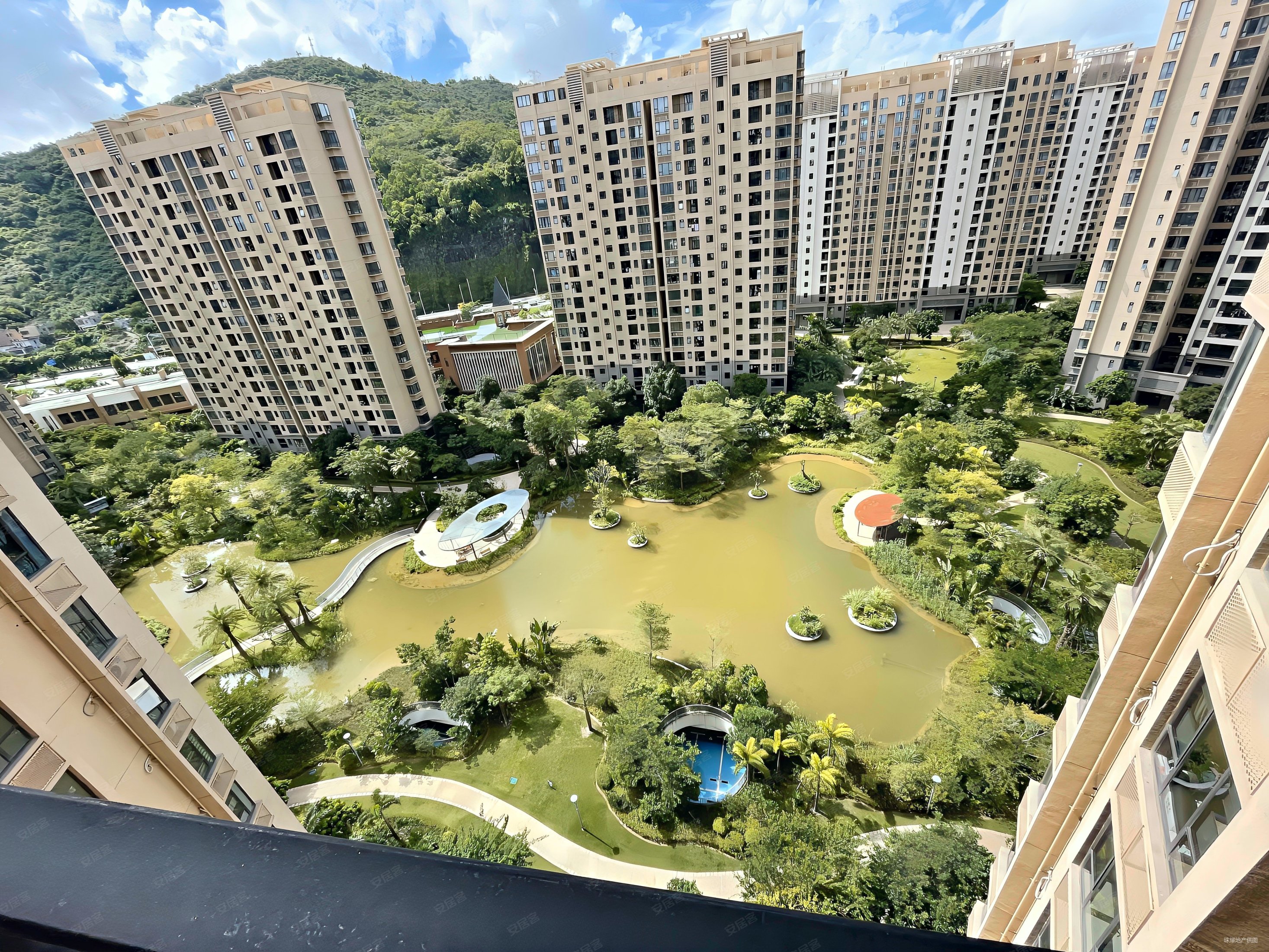 华发水岸精装南向三房全新未开过火景观漂亮有钥匙随时看