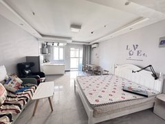 合肥新站陶冲湖带小吧台！简约风格 可以免费停车民用水电 全瓷砖干净整洁出租房源真实图片