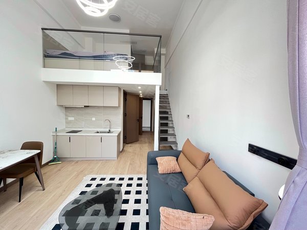 青岛崂山青岛二中鲁商蓝岸丽舍(商住楼)可短租 月租 loft 公寓,包水电