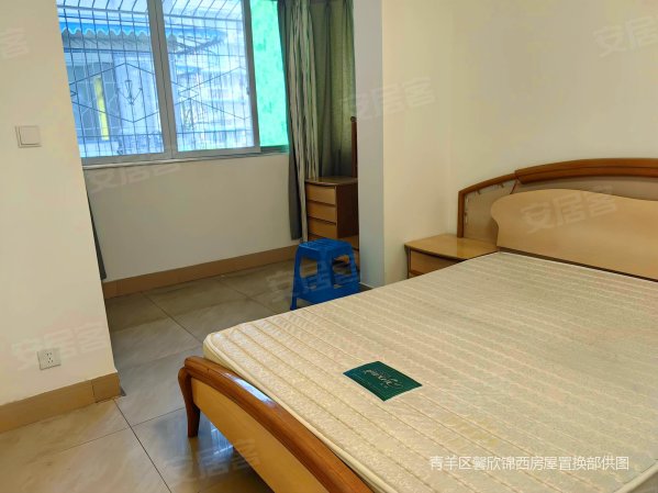 中楼层 大套二 客厅卧室带阳台 可直接入住 明厨明卫,锦欣苑(青羊)